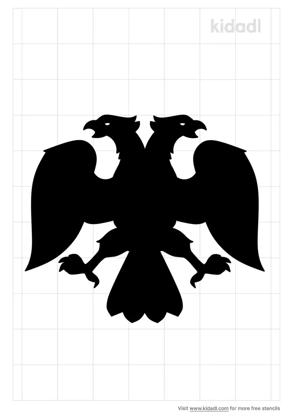 Double Headed Eagle Stencil