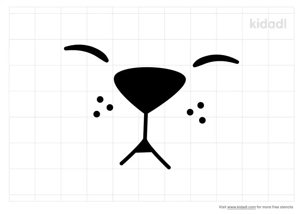 Dog Mouth Stencil