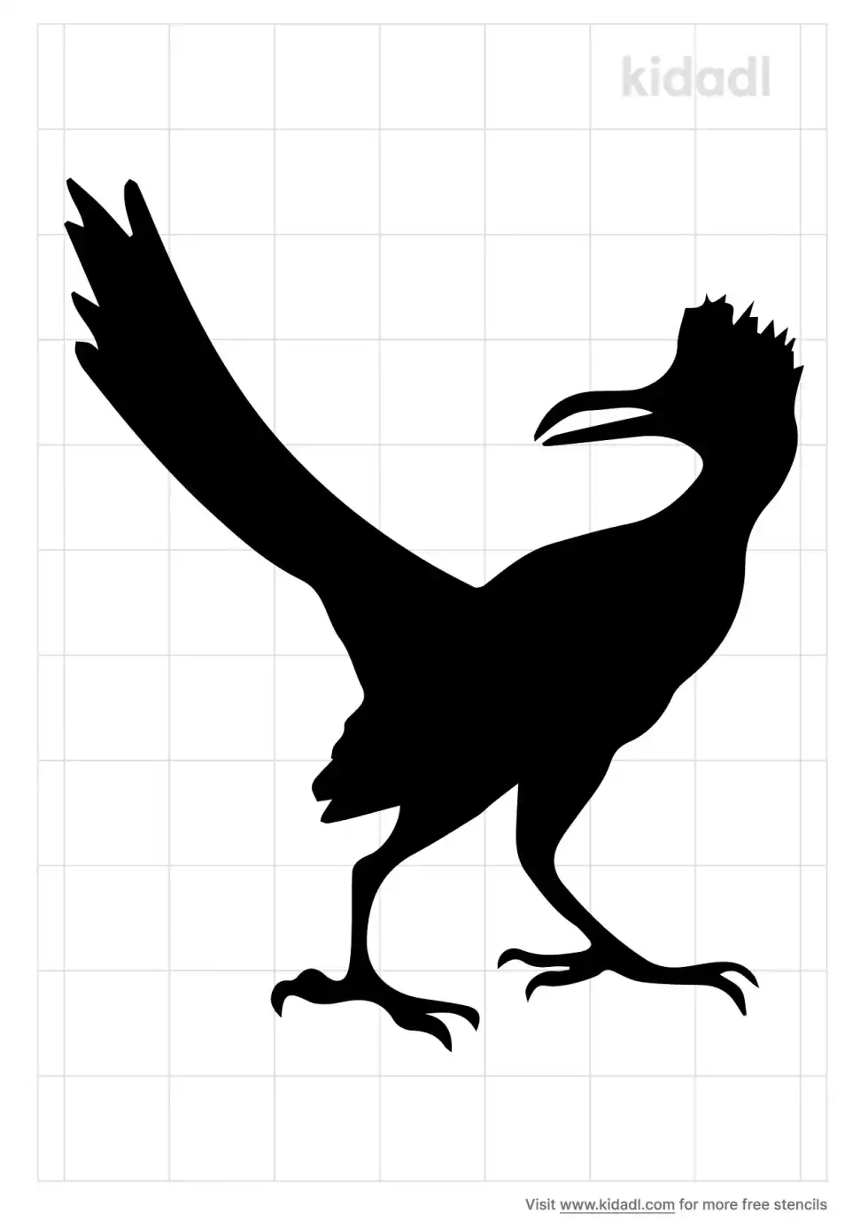 Roadrunner Looking Back Stencil