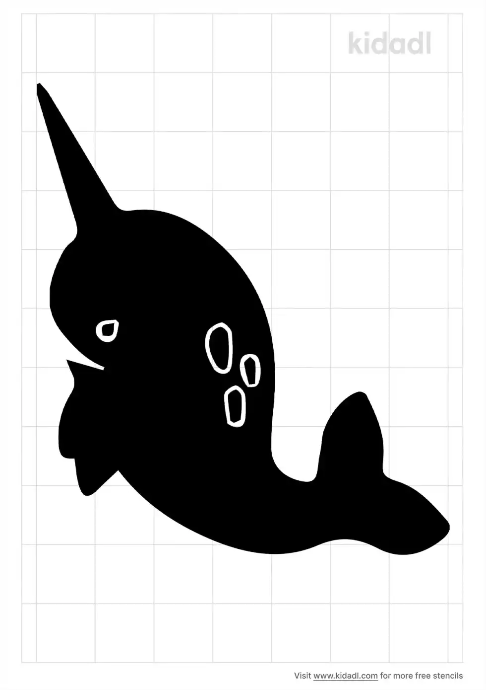 Narwhal Stencil