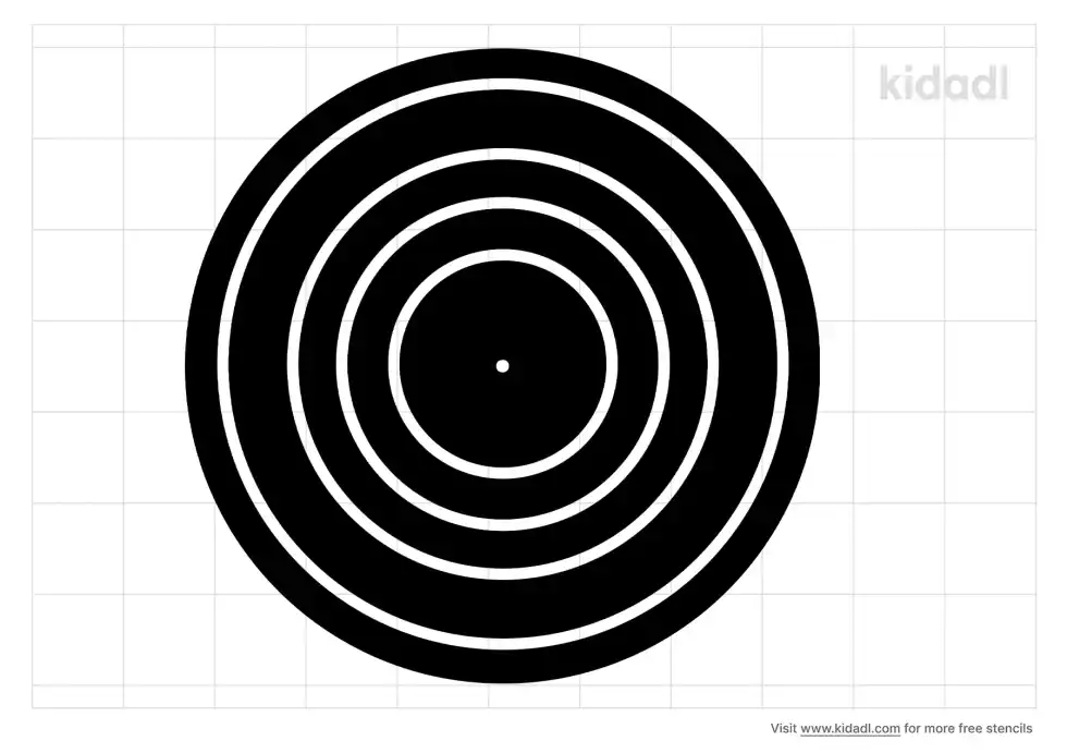 1980s Disc Stencil