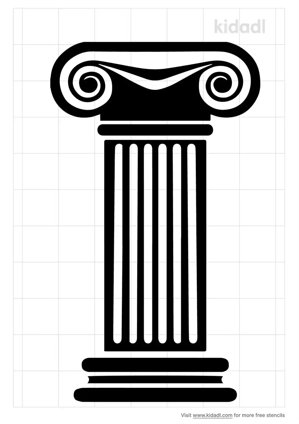 Traditional Architectural Elements Stencil
