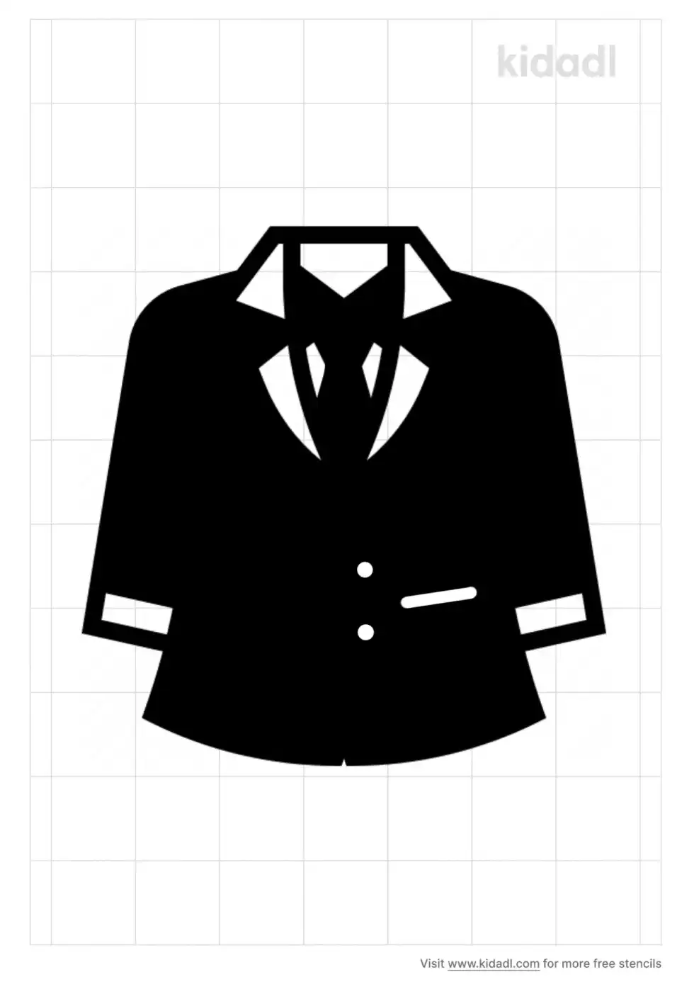 Business Suit Stencil