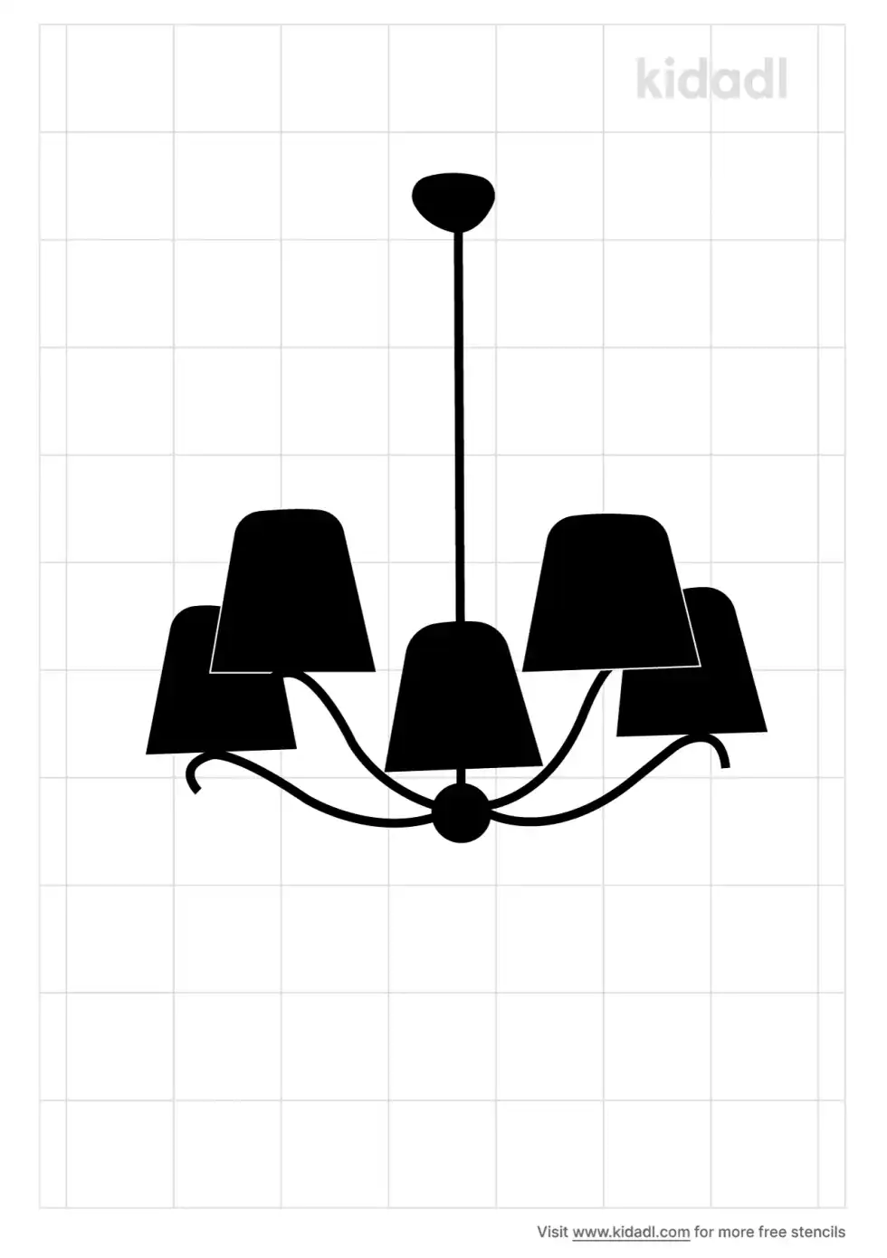 Chandelier Stencil