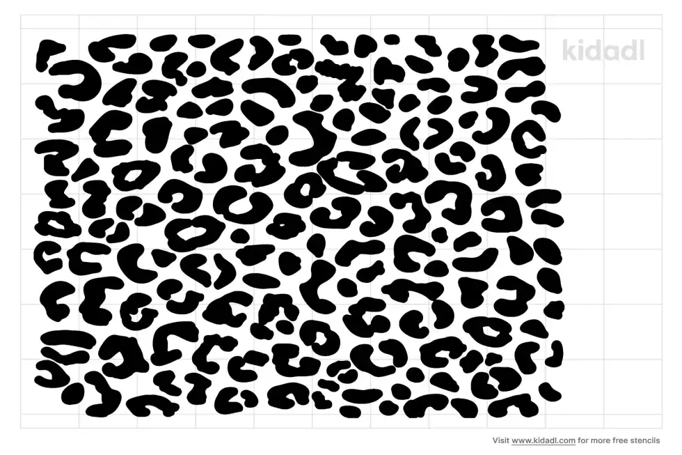 Cheetah Print Stencil