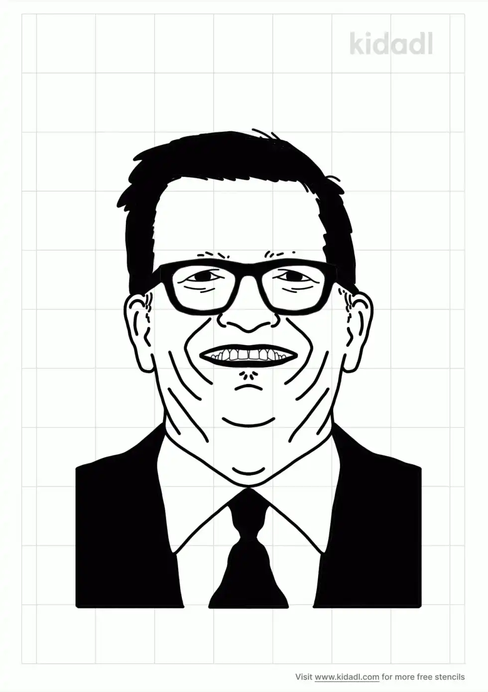 Drew Carey Stencil