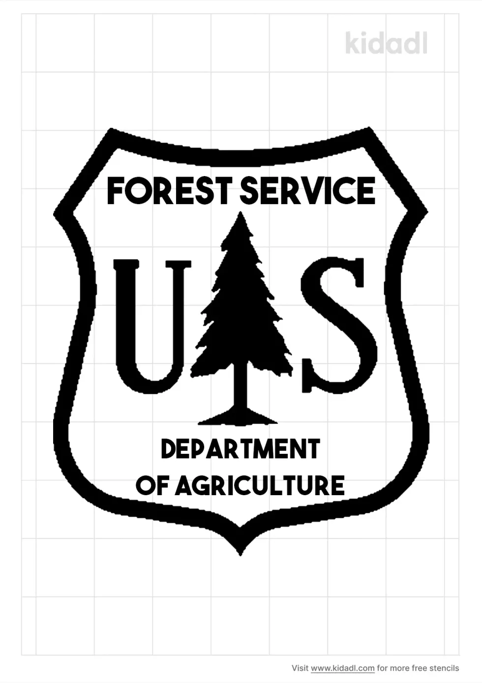 Forest Service Stencil