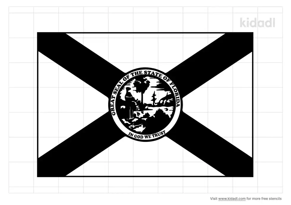 Florida Flag Stencil