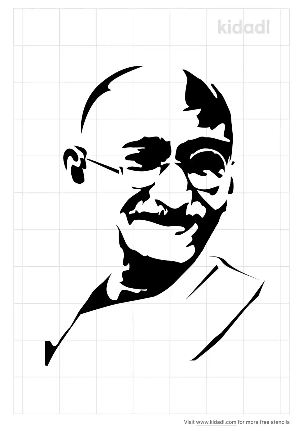 Gandhi Stencil