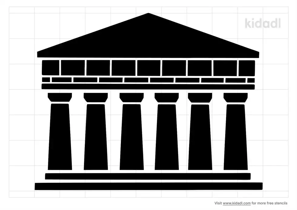 Temple Drawing Stencil