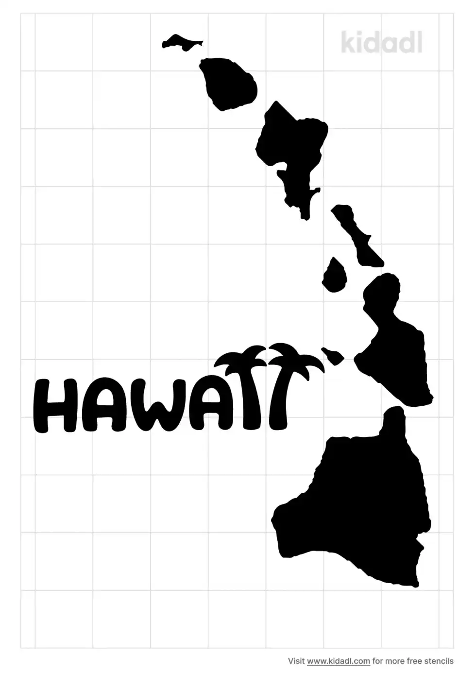 Hawaii Stencil