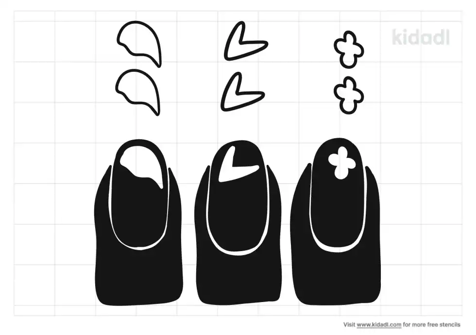 French Manicure Stencil