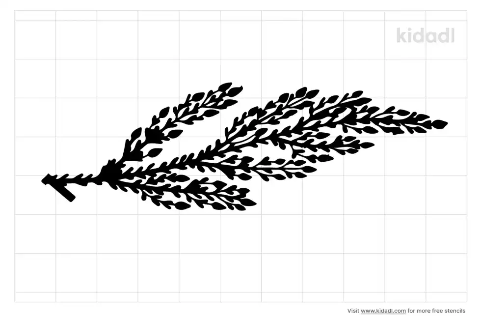 Heather Flower Stencil