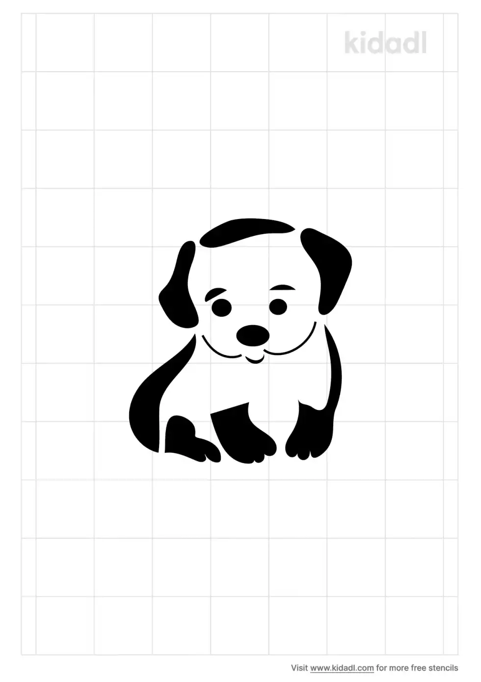 Lab Puppy Stencil
