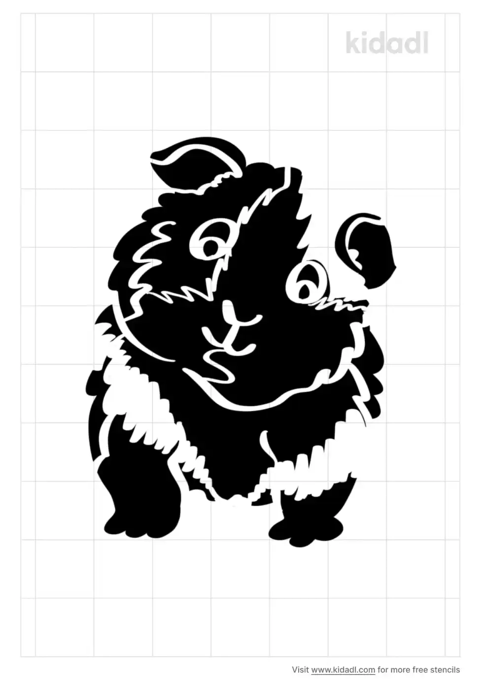 Guinea Pig Stencil