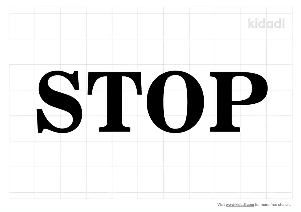 Stop Stencil