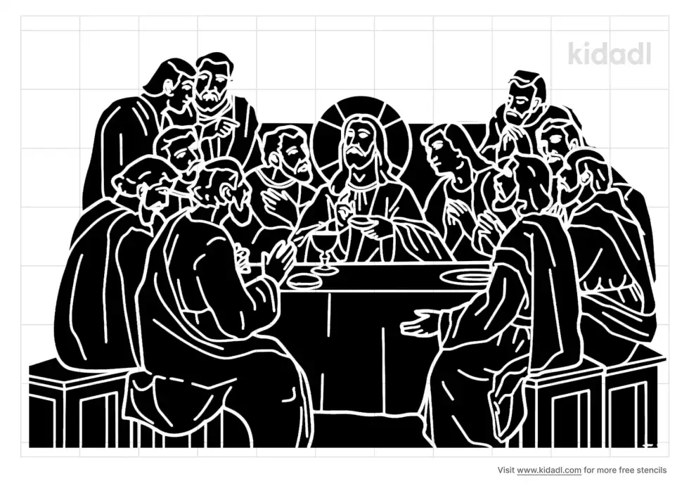 The Last Supper Stencil