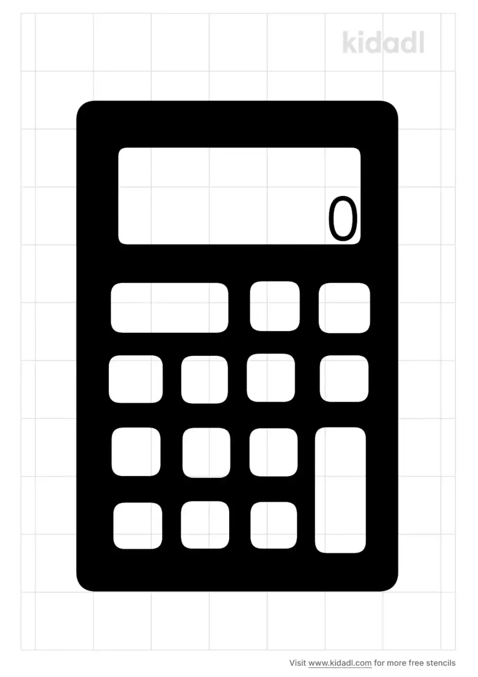 Calculator Stencil