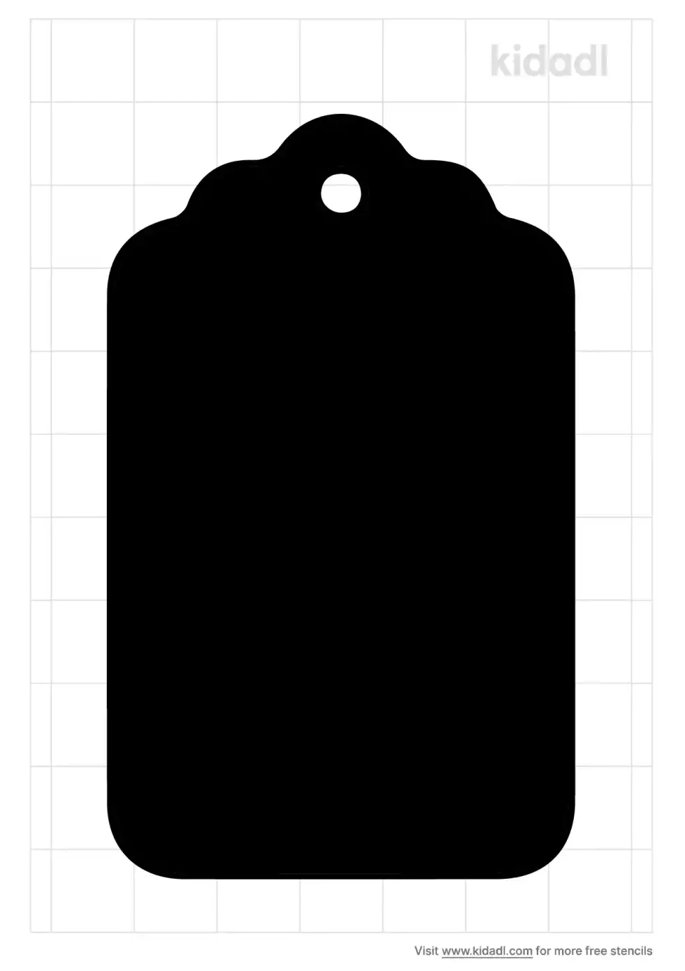 Gift Tag Stencil