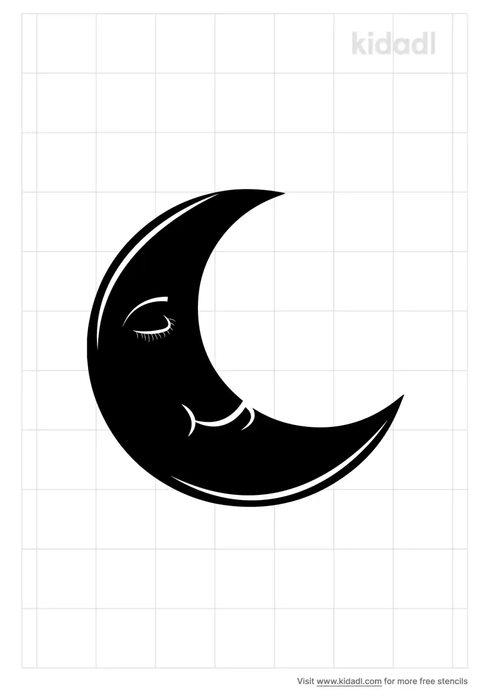 Crescent Moon Stencil