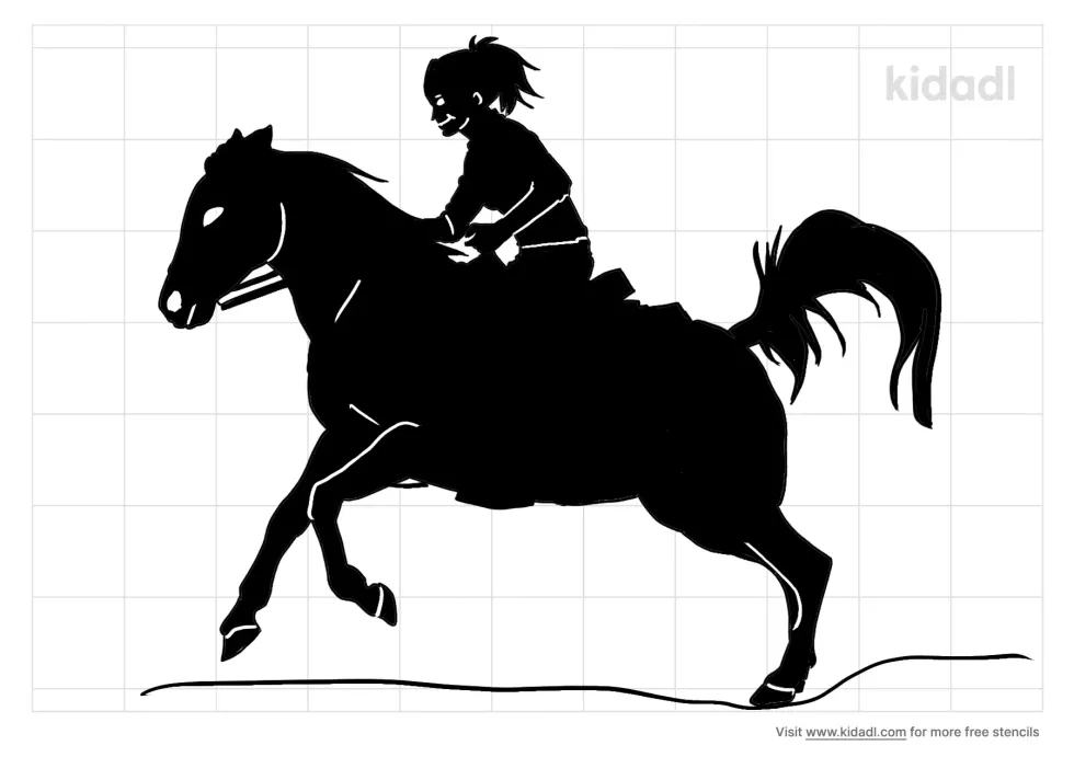 Girl Sitting On Horse