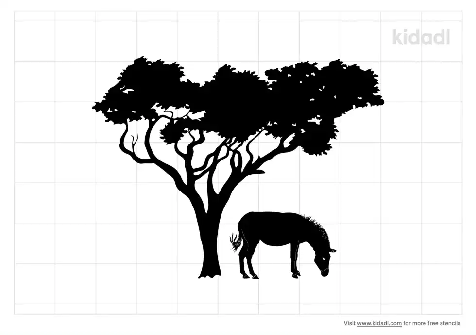 African Savannah Stencil