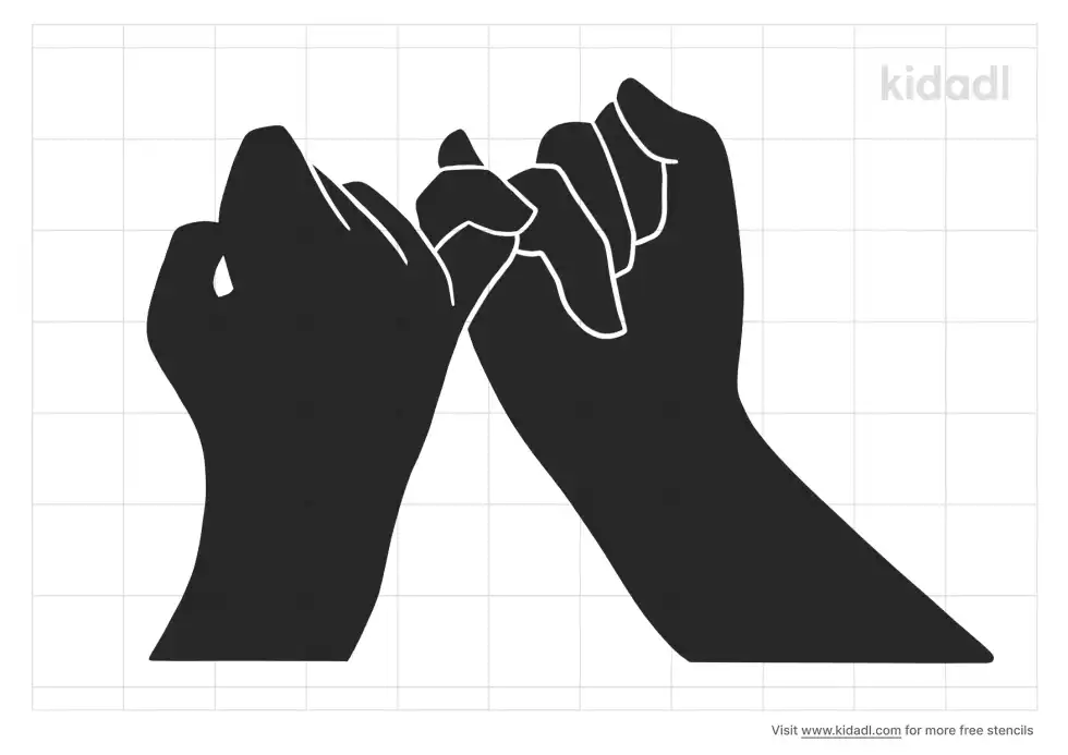 Pinky Promise Stencil