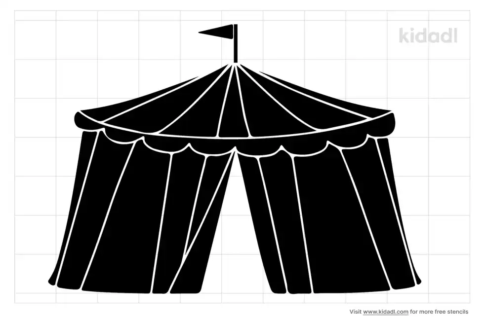 Carnival Tent Stencil