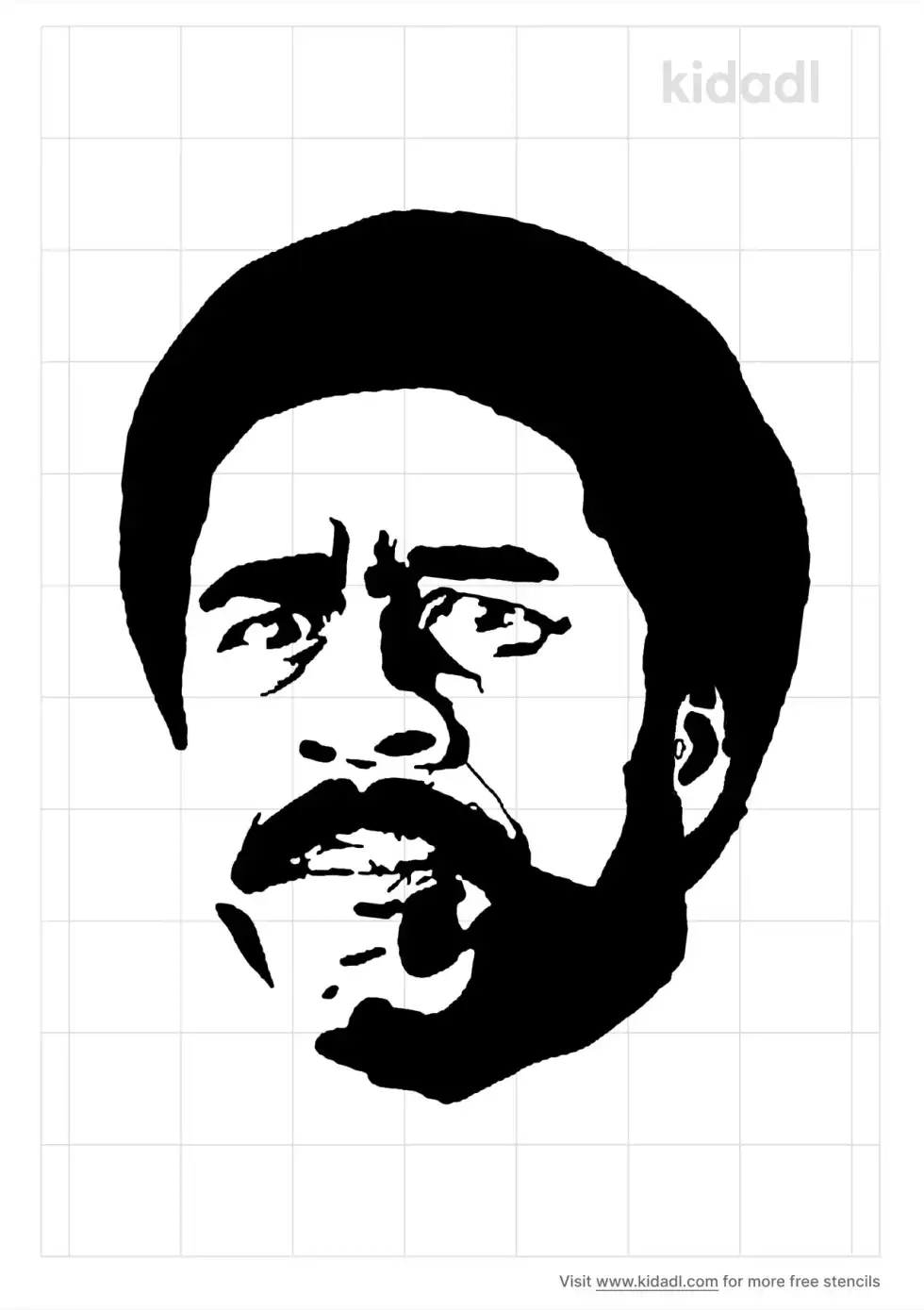 Richard Pryor Stencil