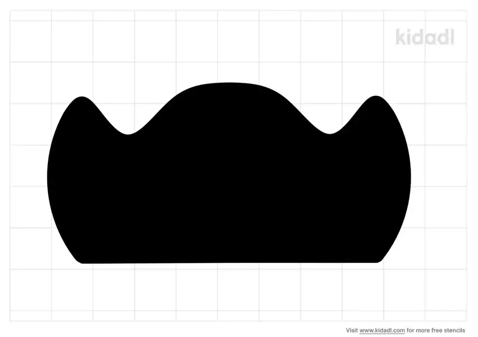 Colonial Hat Shaped Stencil