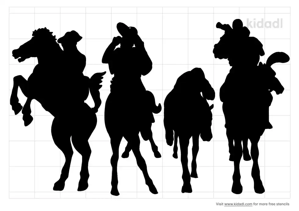 Four Horsemen Stencil