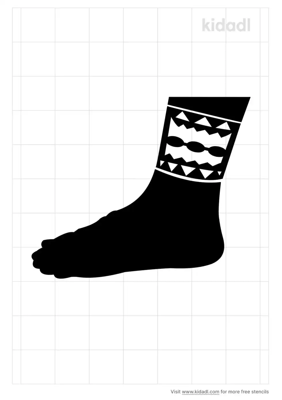 Ankle Bracelet Stencil