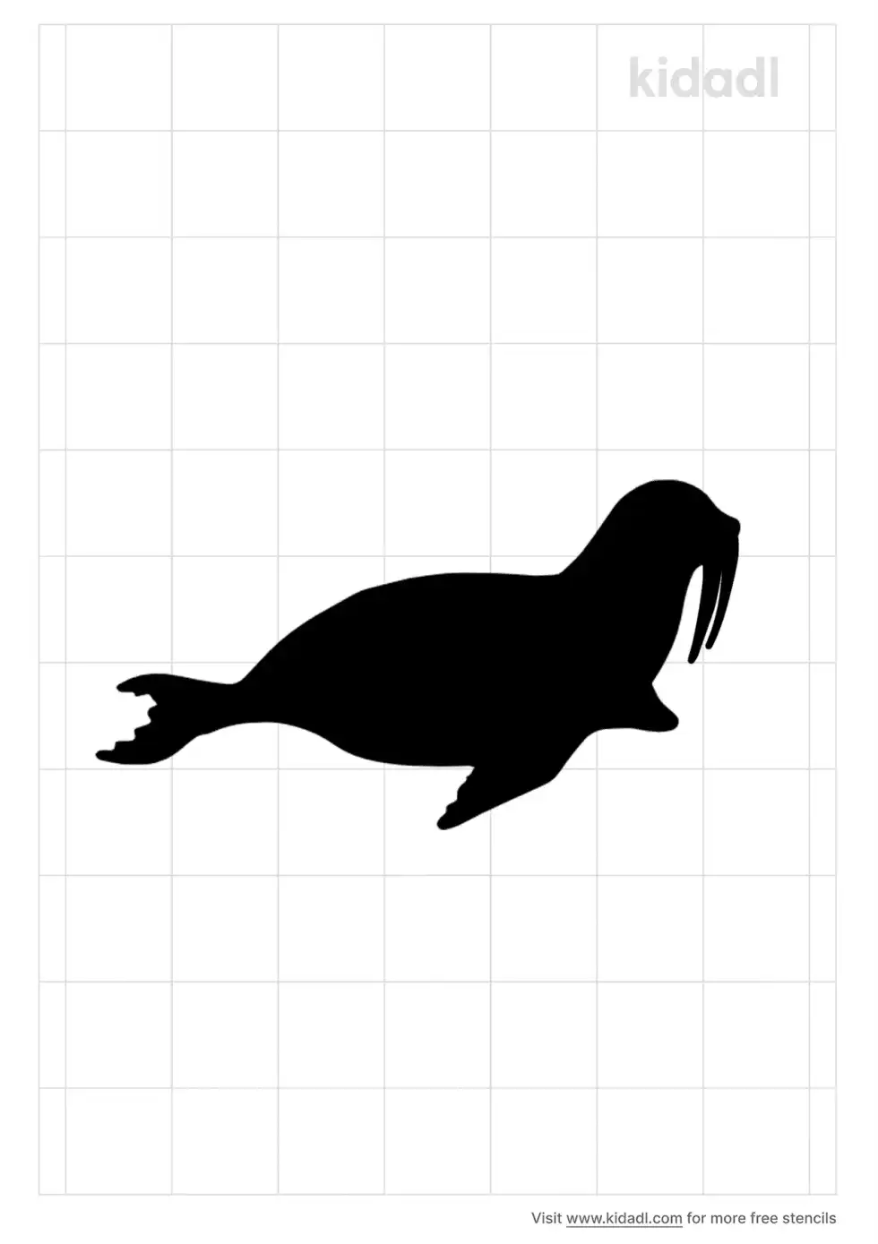 Walrus Stencil