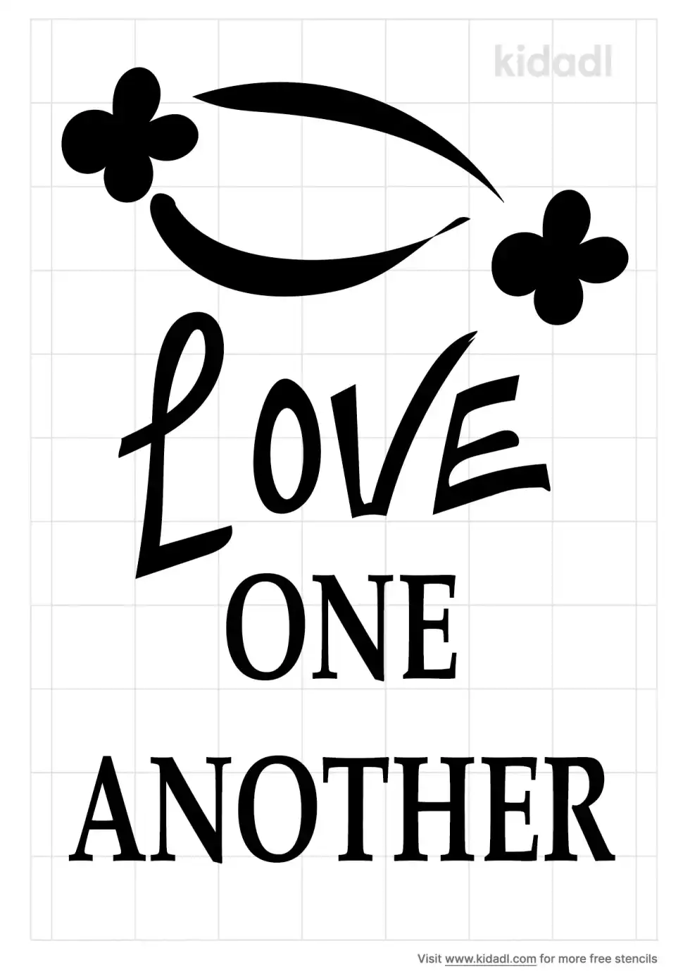 Love One Another Stencil