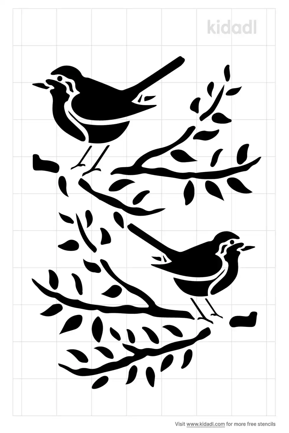 American Robin Stencil