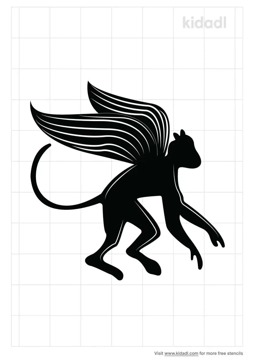 Flying Monkeys Stencil