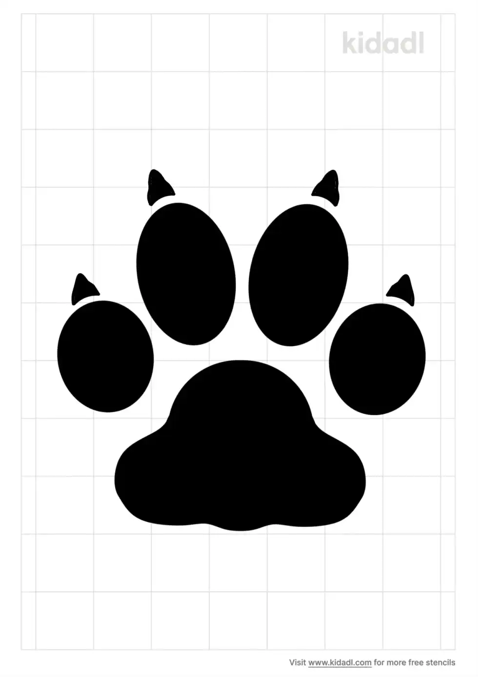 Paw Stencil