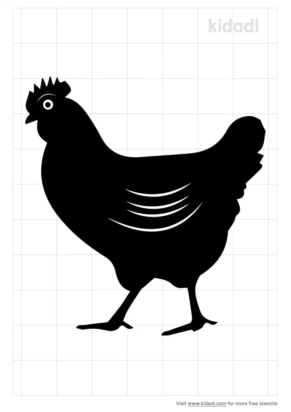 Hen Stencil