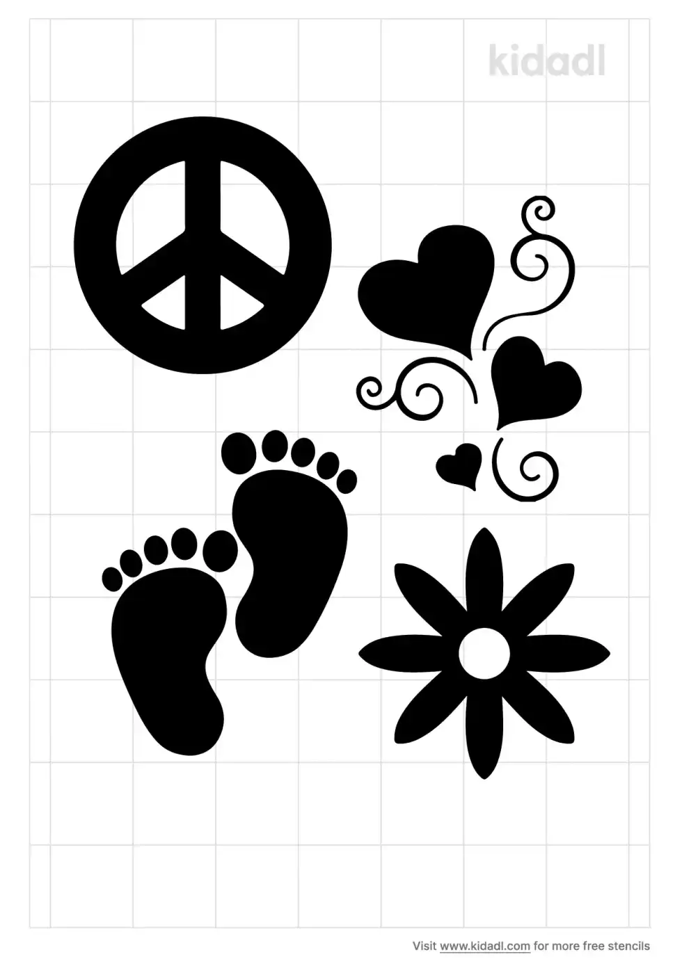 Hippie Stencil