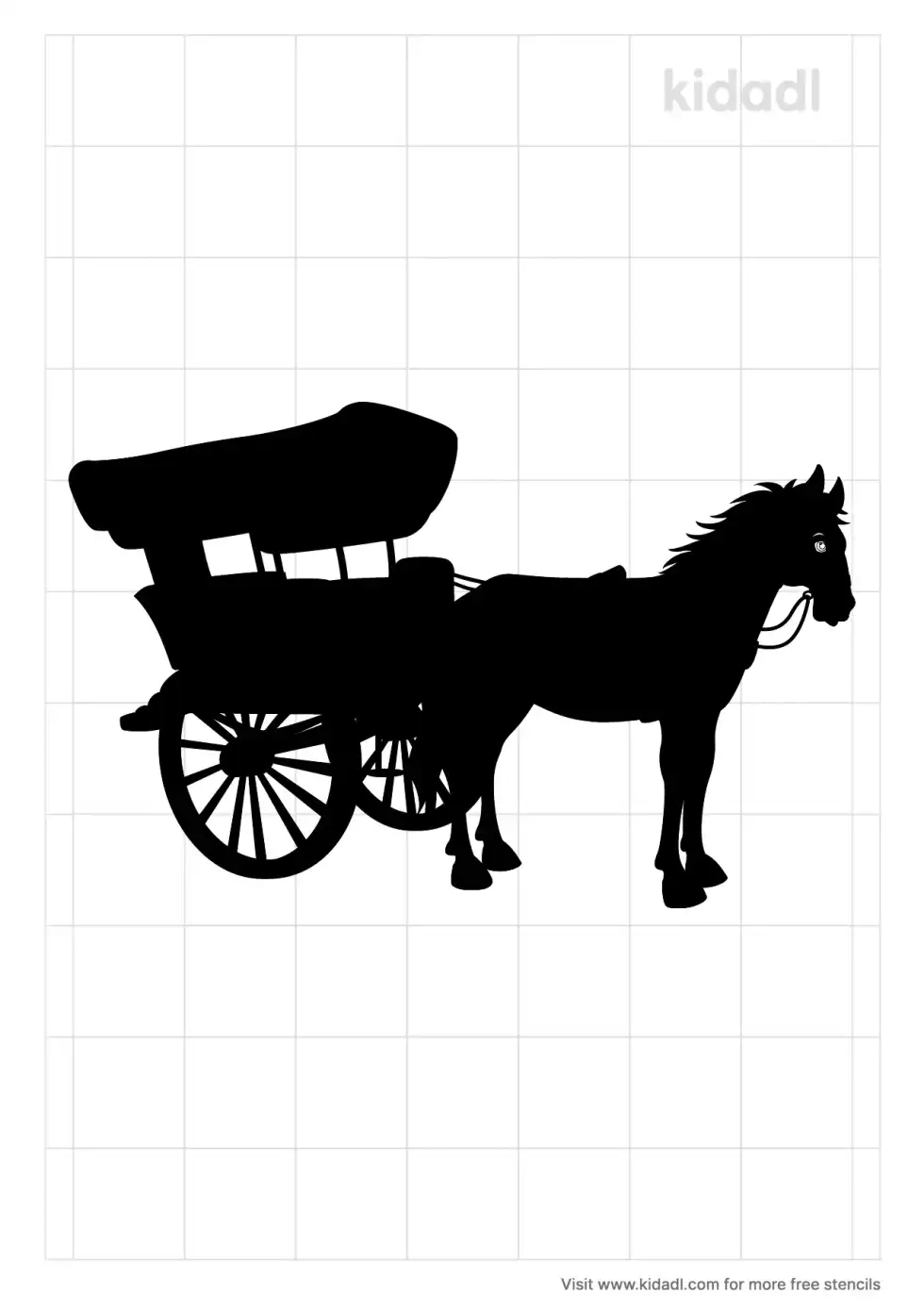 Amish Horse And Buggy Stencil