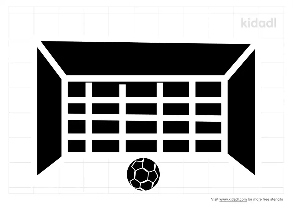 Football Goal Stencil