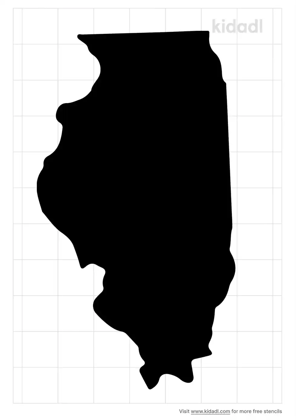 Illinois Stencil