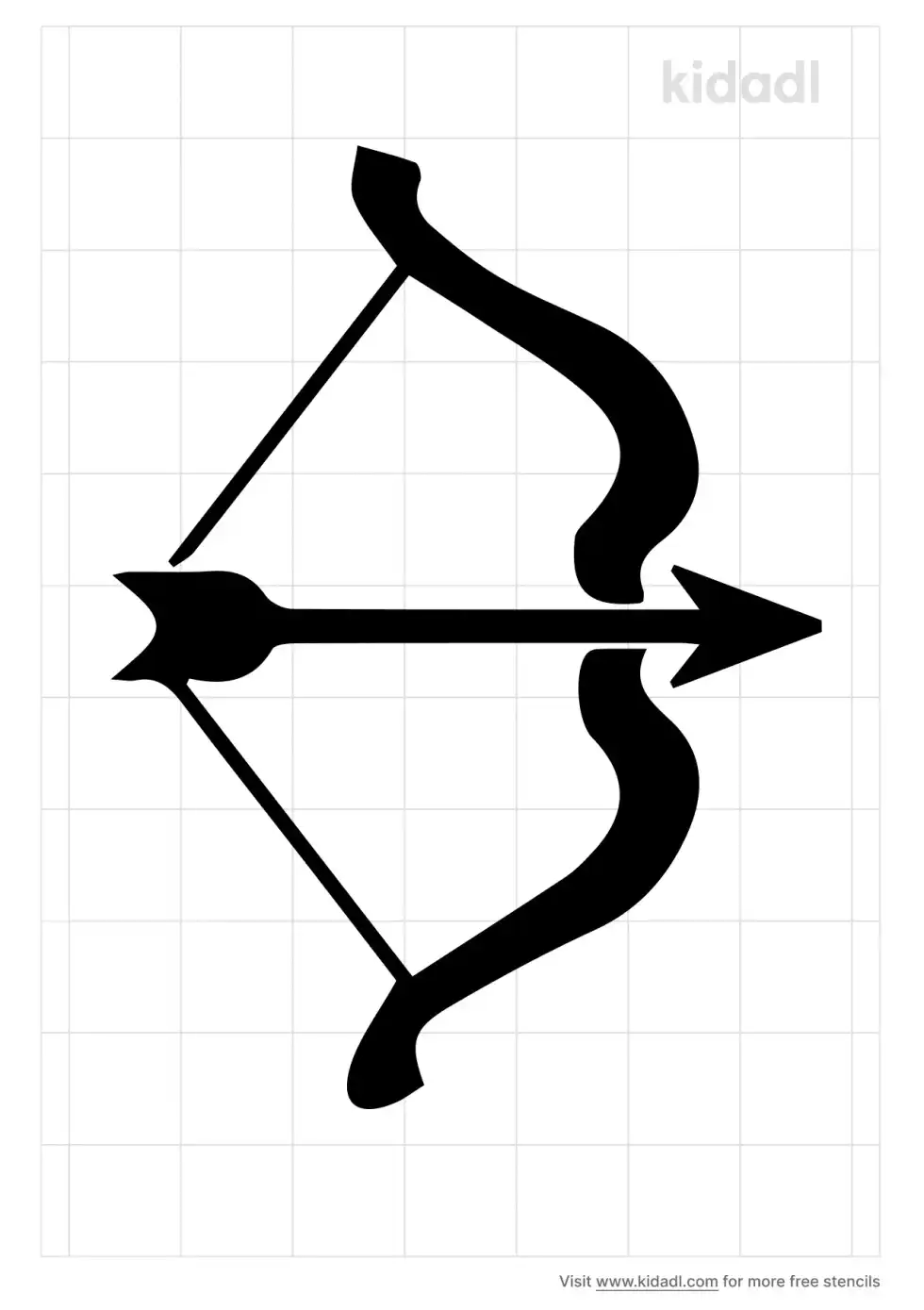 Indian Bow And Arrow Stencil
