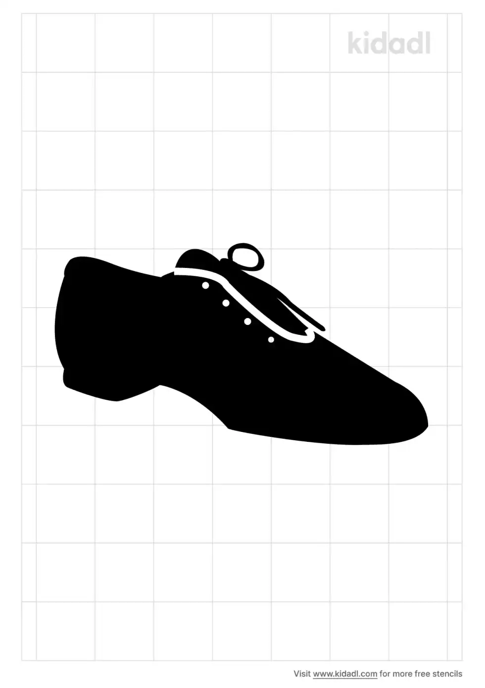 Jazz Shoes Stencil