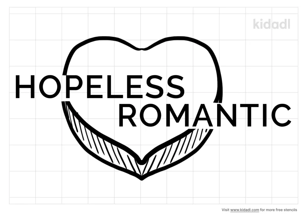 Hopeless Romantic Stencil