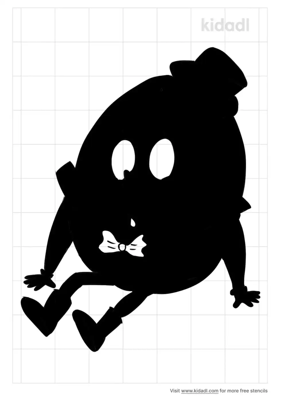 Humpty Dumpty Stencil