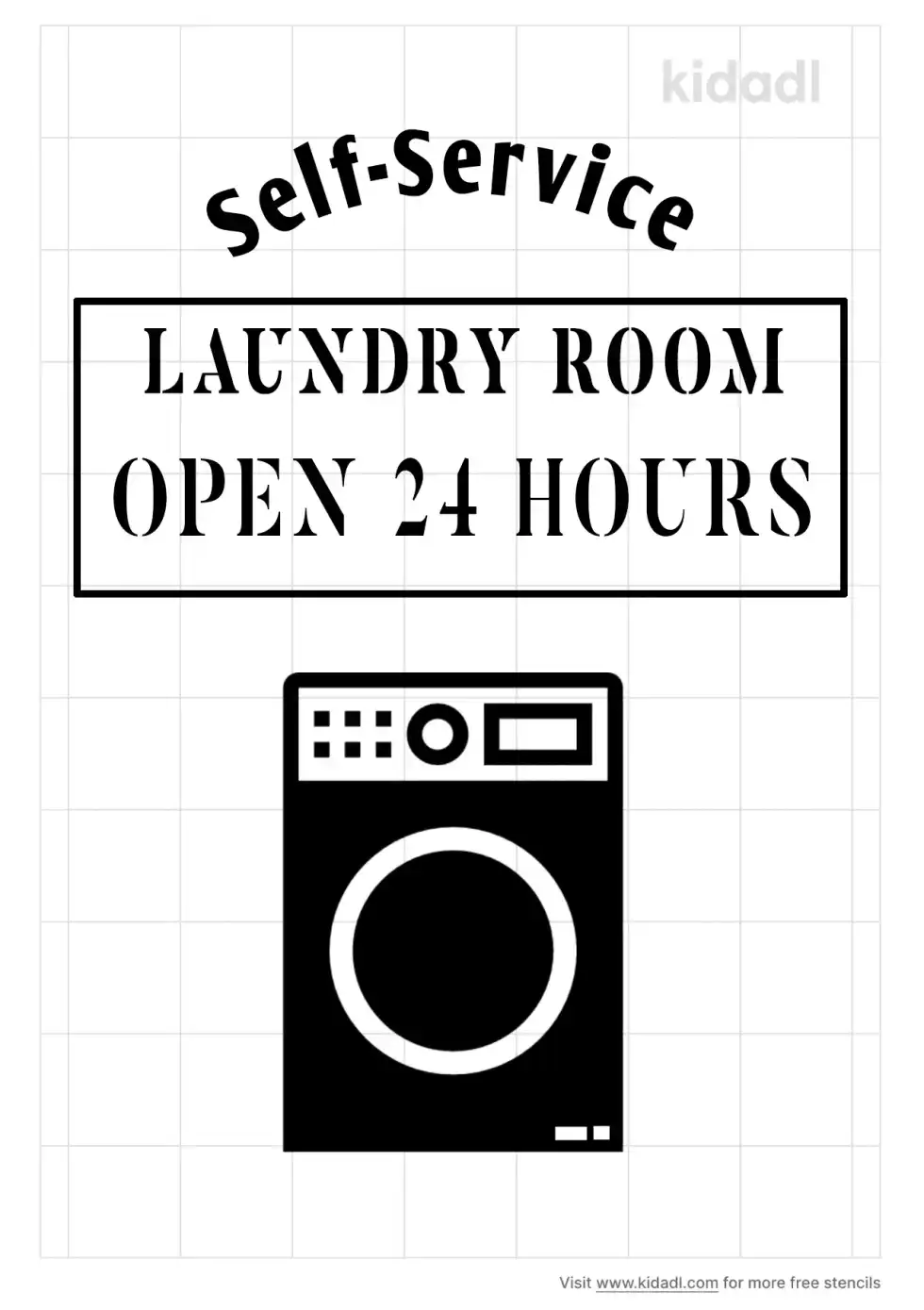 Laundry Room Stencil