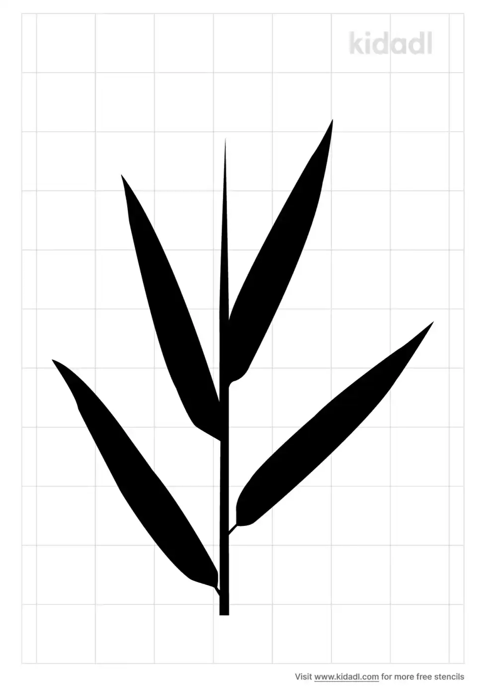Bamboo Leaf Stencil
