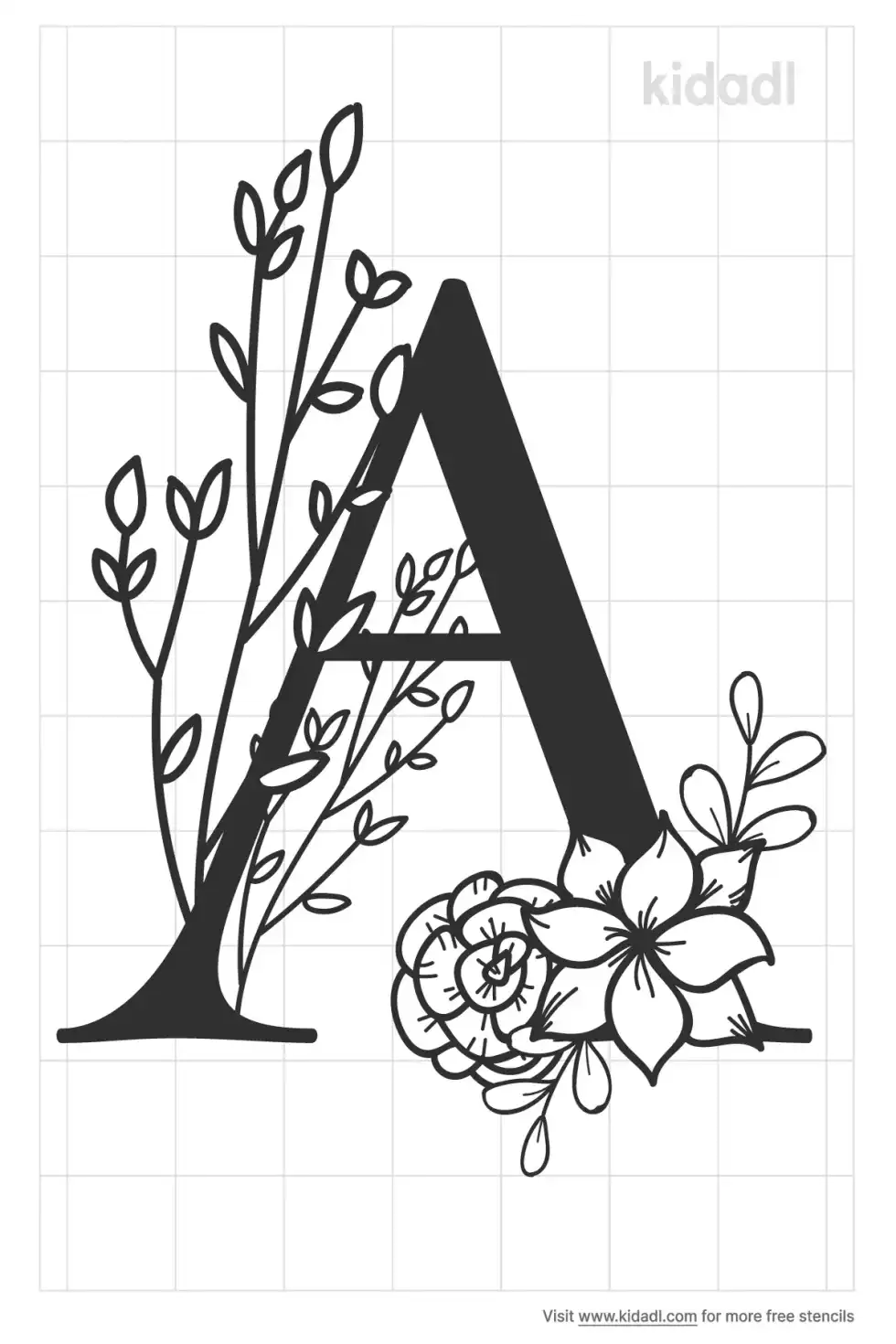 Alphabet Monogram Letters Painting Stencil