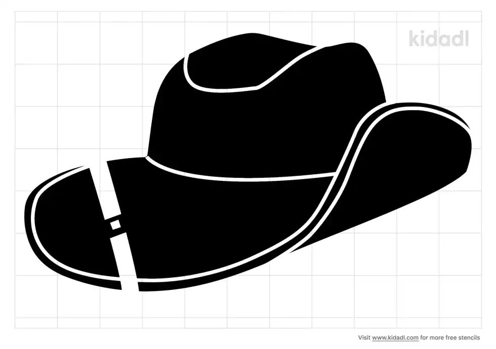 Safari Hat Stencil